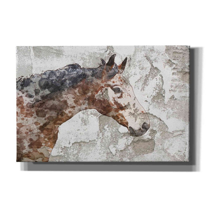 Rustic Brown Horse by Irena Orlov - Wrapped Canvas Graphic Art