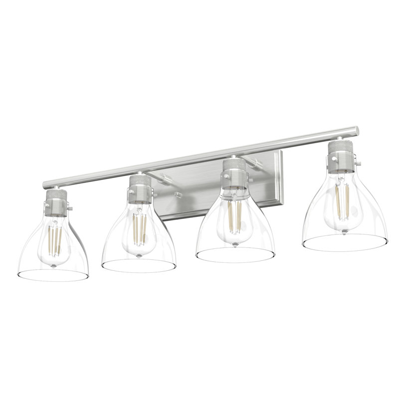 Van Nuys 4 - Light Dimmable Vanity Light, Brushed Nickel