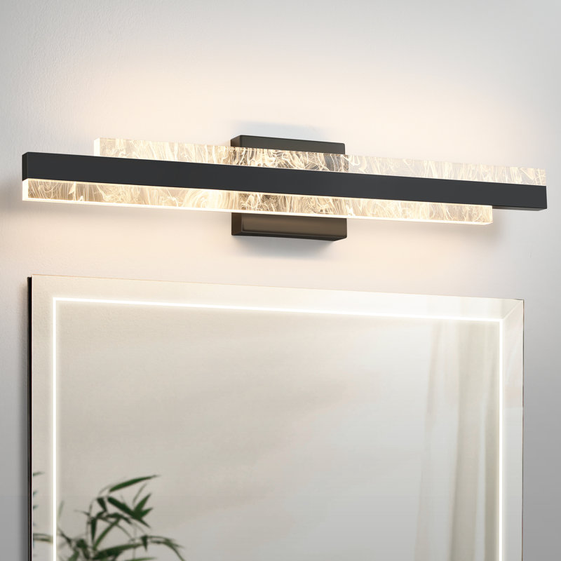 Cassanova 27" Dimmable LED Bath Bar, Matte Black