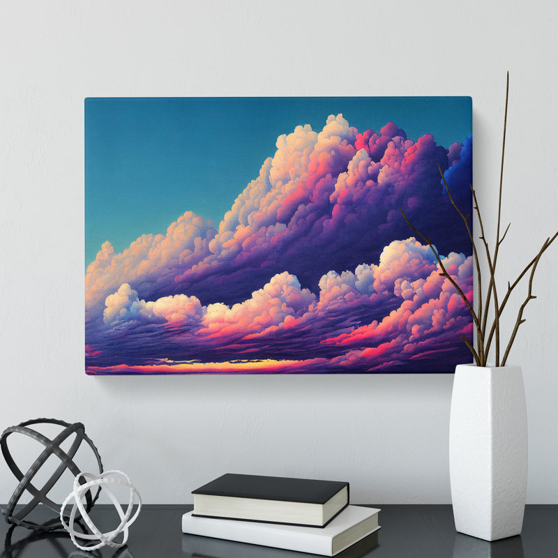 Pastel Cloudy Sky Vol.1 - Wrapped Canvas, 35cm H x 50cm W x 3cm D