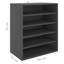  Armoire à chaussures en bois d'ingénierie blanc lustré 23,6 x 13,8 x 27,6 po-891671709