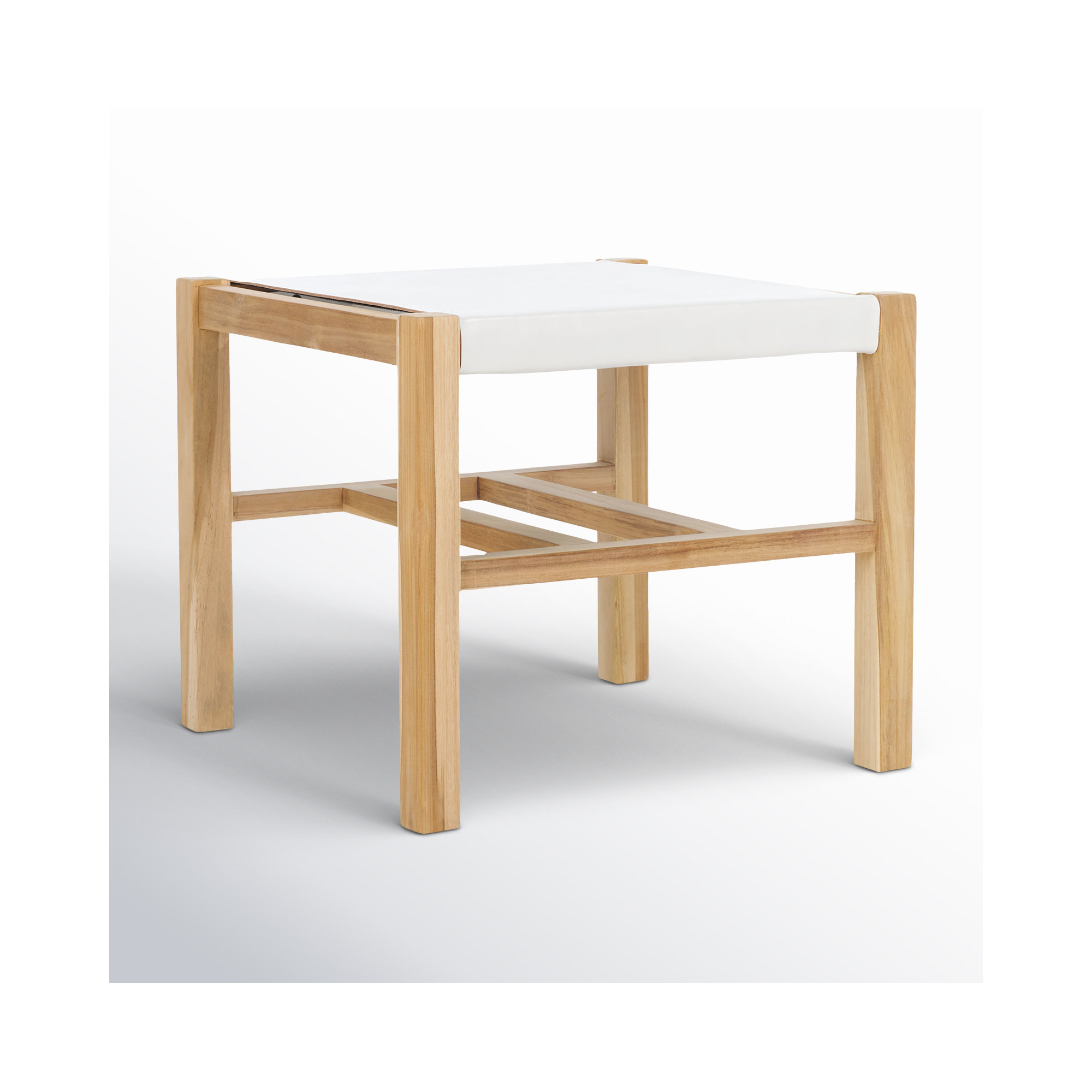 Breckenridge Accent Stool, White