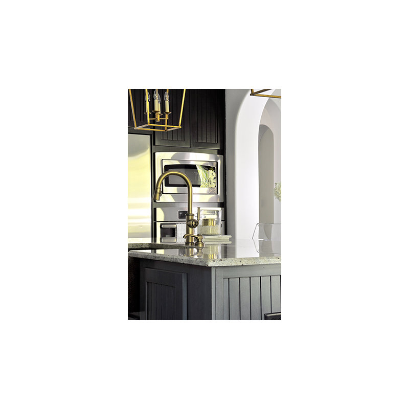 Taft Single Handle Pull Down Kitchen Faucet, Forever Brass (PVD)