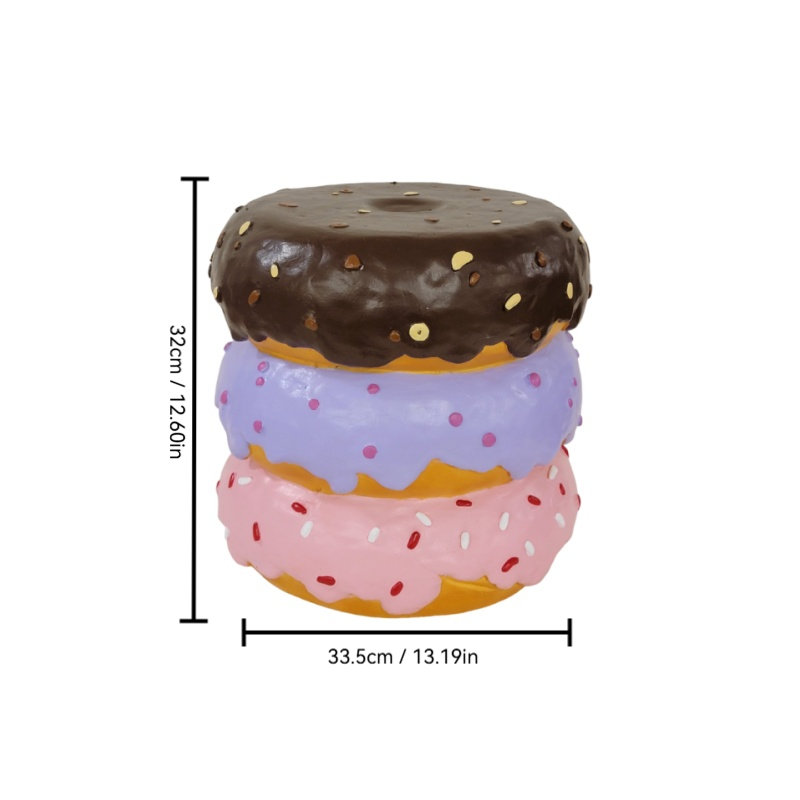 Resin Donut-Shaped Side Table