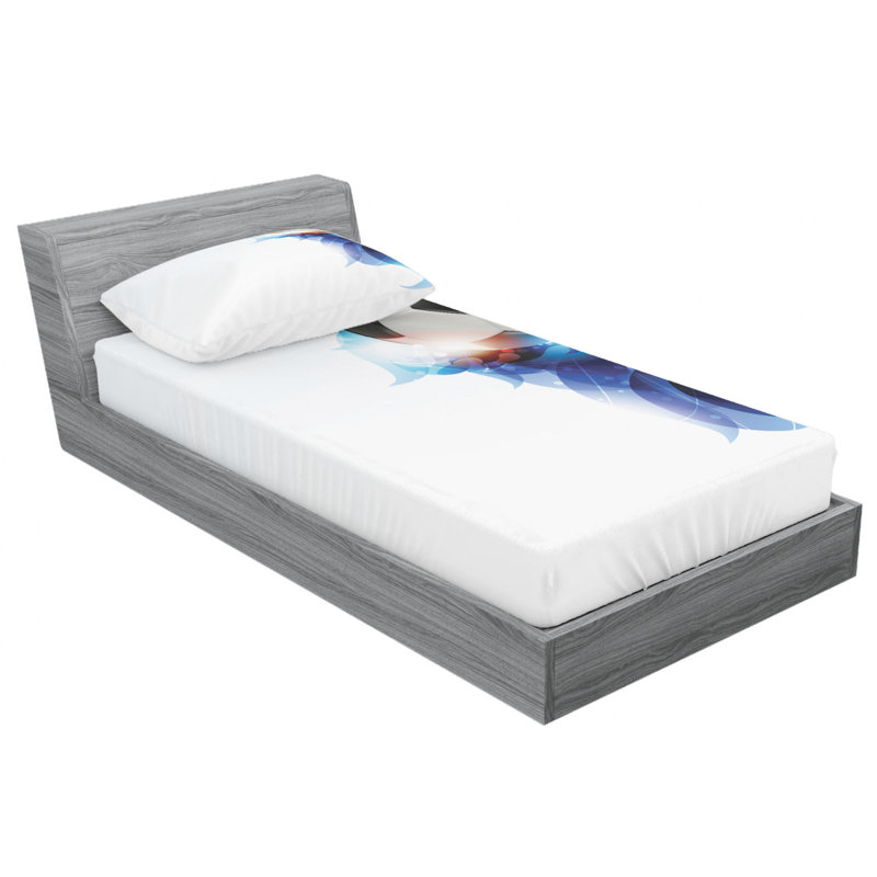 Microfiber Sheet Set, Twin Sheet Set with Fitted Sheet