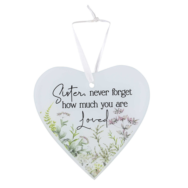 Ornement en verre Sister Never Forget How