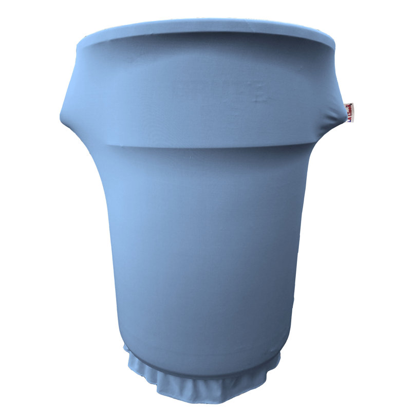 Housse pour poubelle Spandex, Bleu pâle