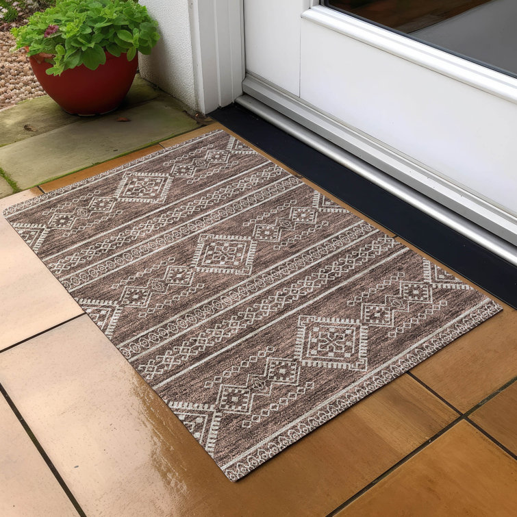 Washable Southwestern Indoor Rug