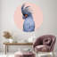 Blue Exotic Cackatoo Fashion and Glam Round Acrylic Art by Oliver Gal-814258707