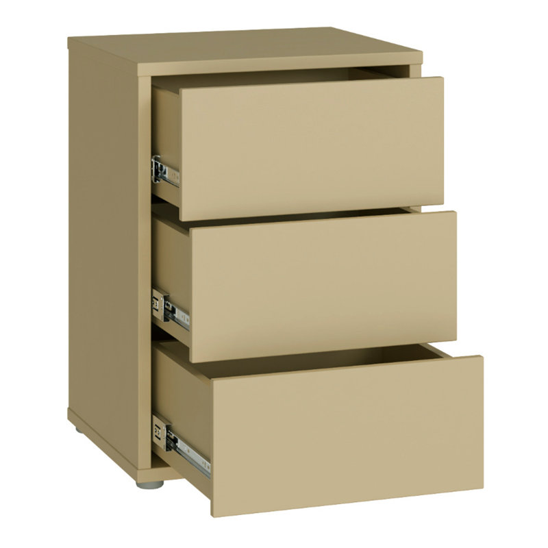 49.8 cm W Bedside Table, Yellow