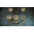 Set of 3 Gold Crystal Candle Tealight Holders , Wedding Table Centerpiece for Living Room & Fireplace Decor