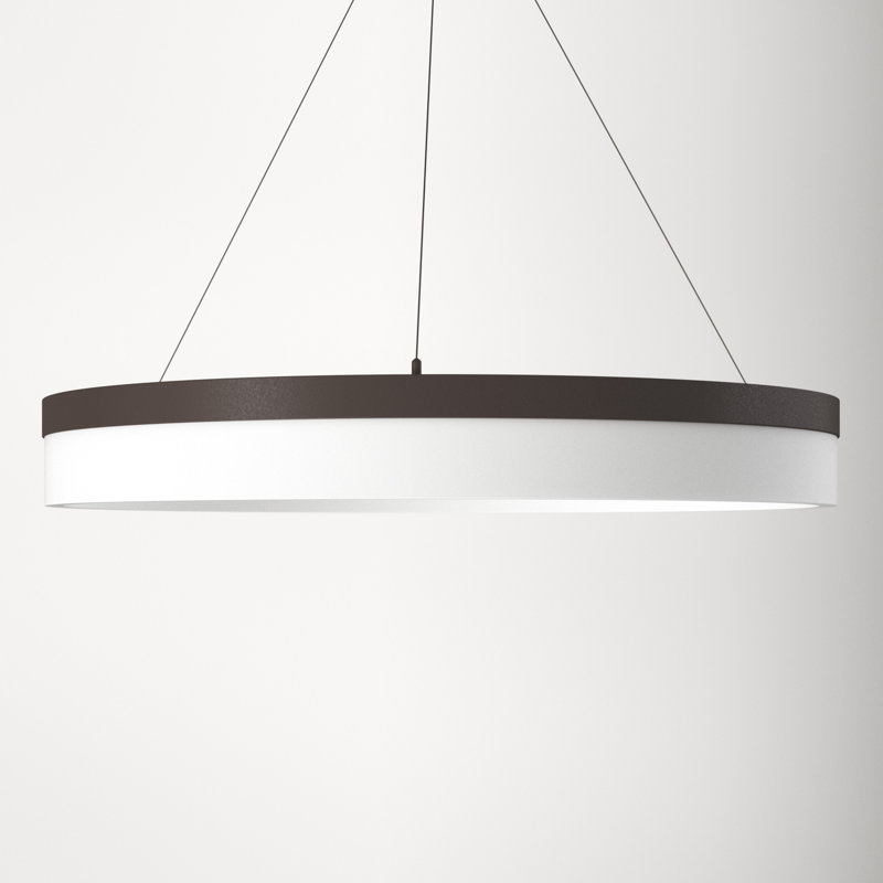 Danica Single Light Metal Dimmable LED Chandelier