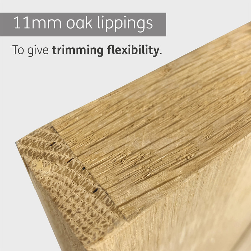 Internal Oak Victorian Shaker 4 Panel, 1981mm H x 686mm W x 35mm D