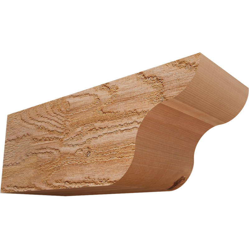Queue de chevron Carmel, Cèdre rouge de l'Ouest, 6"H x 6"W x 16"L