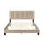 Queen Bedroom Bed In Brown Velvet, Solid Wood Frame, Adjustable Velvet Bed, Headboard Piece-517770224-517770226