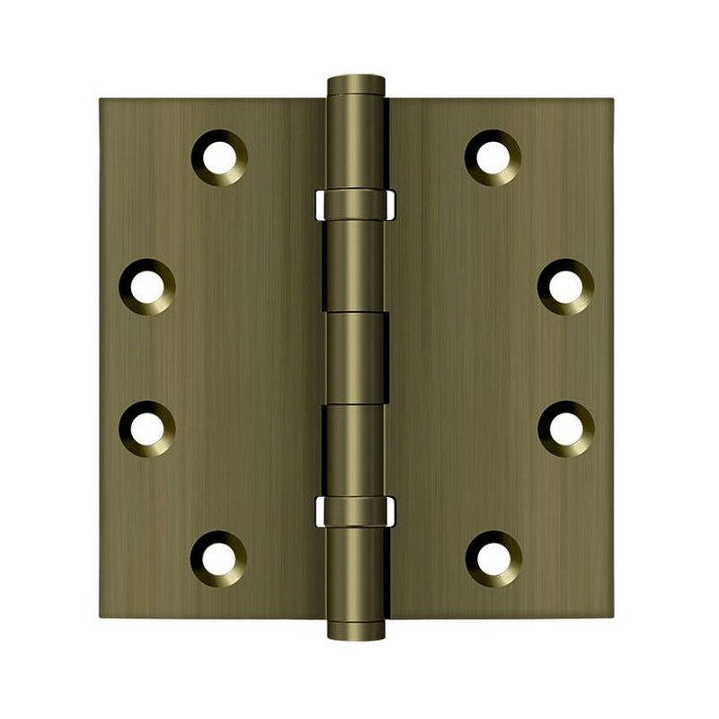 102'' x 102'' Butt Bearing Hinge, Antique Brass