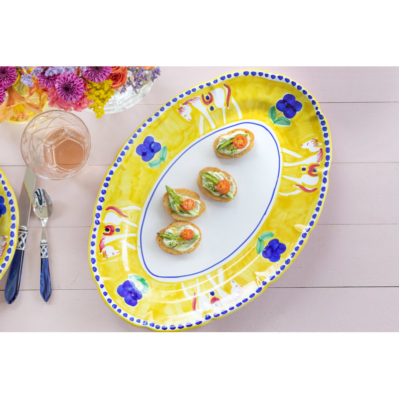 VIETRI Campagna Cavallo Terra Cotta Platter