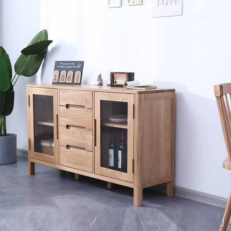 Buffet décoratif moderne en verre minimaliste