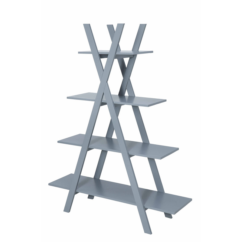 Darek Ladder Bookcase, Grey