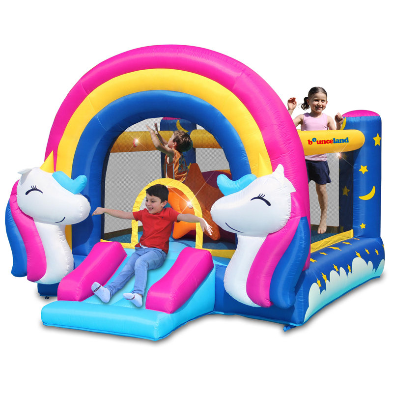 Fantasy Unicorn Bounce House with Lights and Sound