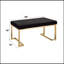 Banc en tissu noir