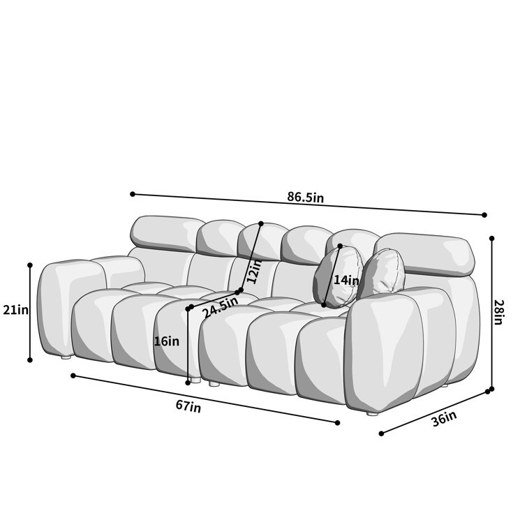 Davorin 2 - Piece Living Room Set