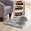 Solid Colour Faux Sheepskin 90cm X 60cm Area Rug