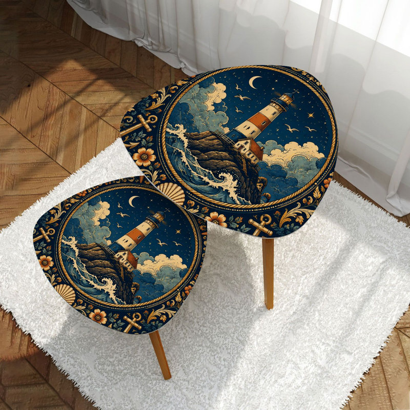 Ensemble de 2 tables basses gigognes Triangle