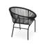 Élégantes chaises d'extérieur - chaises, fer noir, l 28,85 po x L 25,61 po, H 32,65 po, matériau moderne, structure en fer