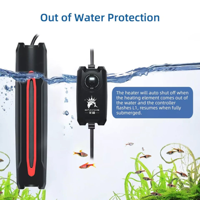 Chaufferette d'aquarium 800W 80-160 gallons