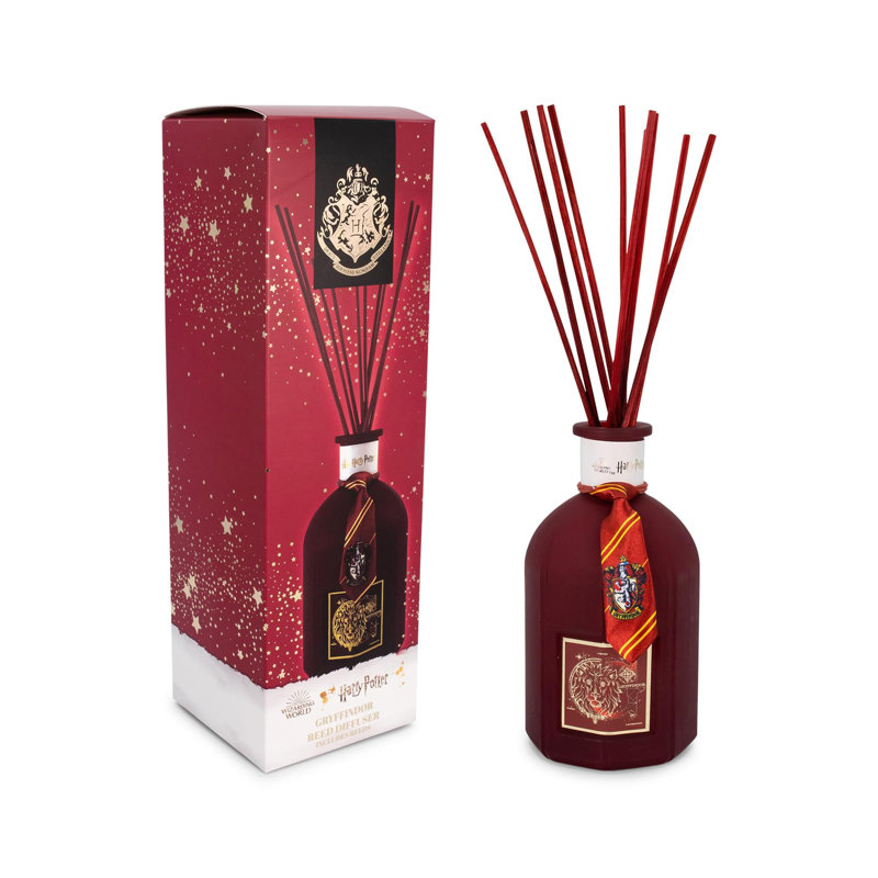 Gryffindor Red Glass Reed Diffuser with Cinnamon Scent