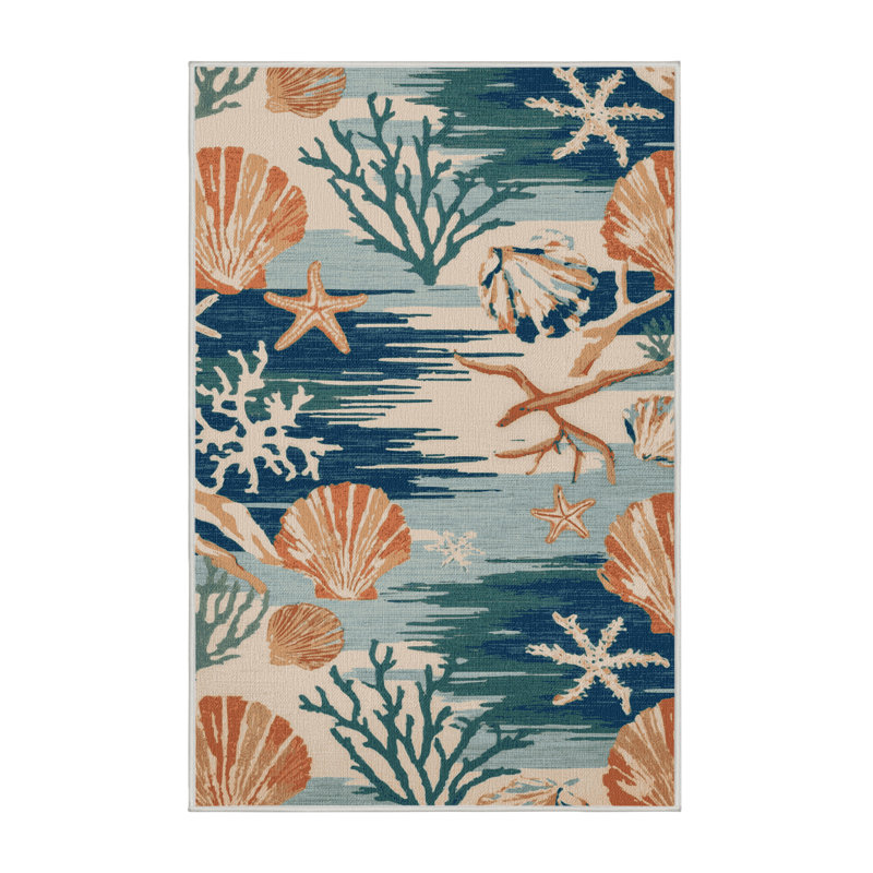  Tapis lavable Coastal Living Plus, Rectangle 7 pi x 9 pi
