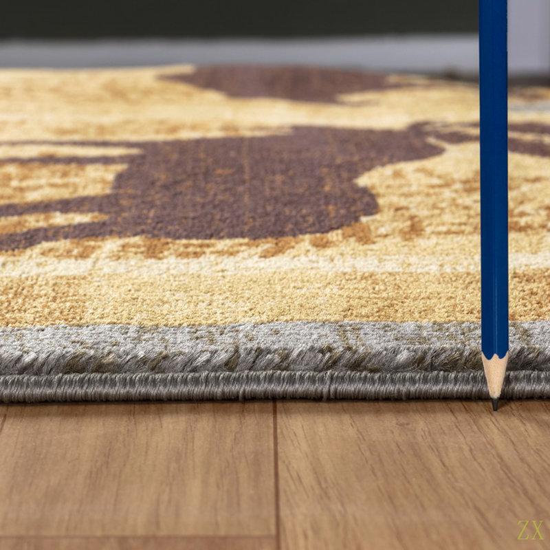 Nature's Nest5 Ft. 3 In. X 7 Ft. 3 In. Lodge Area Rug, Rectangle 5'3" x 7'3"
