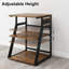 Grand bureau pour imprimante 23,6 po x 19,7 po x 29,5 po avec tablette de rangement réglable et station de charge-105499722