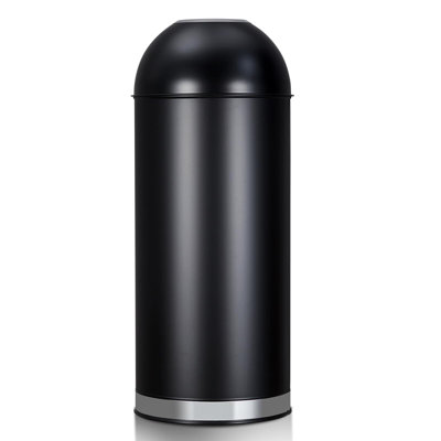 Steel Open Kitchen Trash Can - 17 Gallons