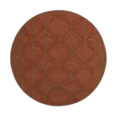 Trellis Brown Indoor and Outdoor Area Rug