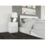 Taahir 2-Drawer Bedside Table 30 cm White
