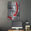 «Red Interrupted I» par Regina Moore, art mural en métal-791835910