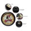 Howa Round Plastic Wall Clock 12 Inches