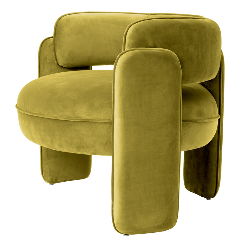 Chaplin Barrel Chair, Savona Vintage Green Polyester