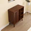 Modern Rattan Sideboard With Adjustable Shelves-1907321742