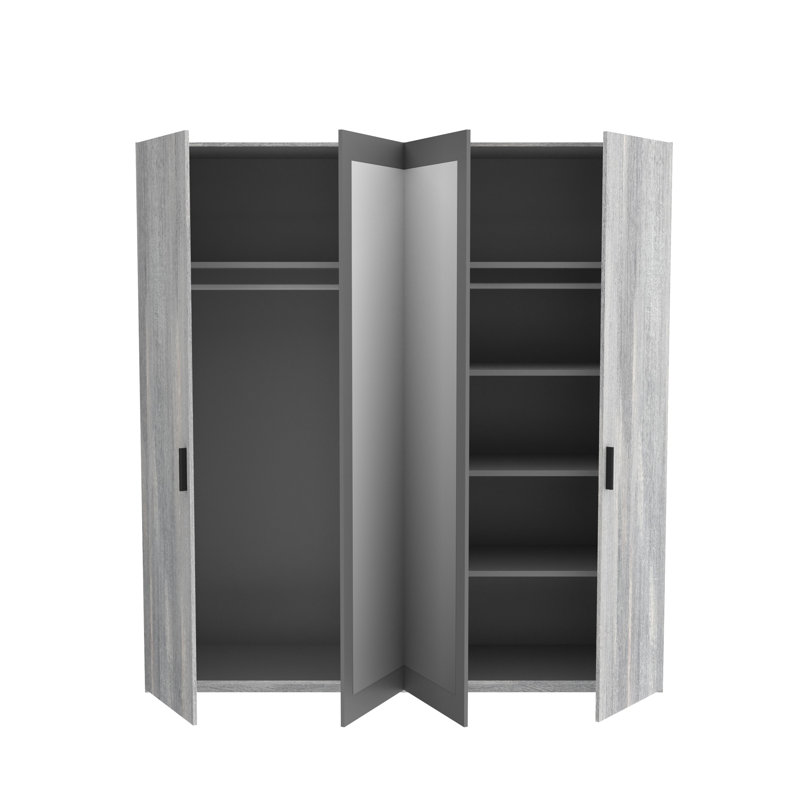 Emely 4 Door Manufactured Wood Wardrobe