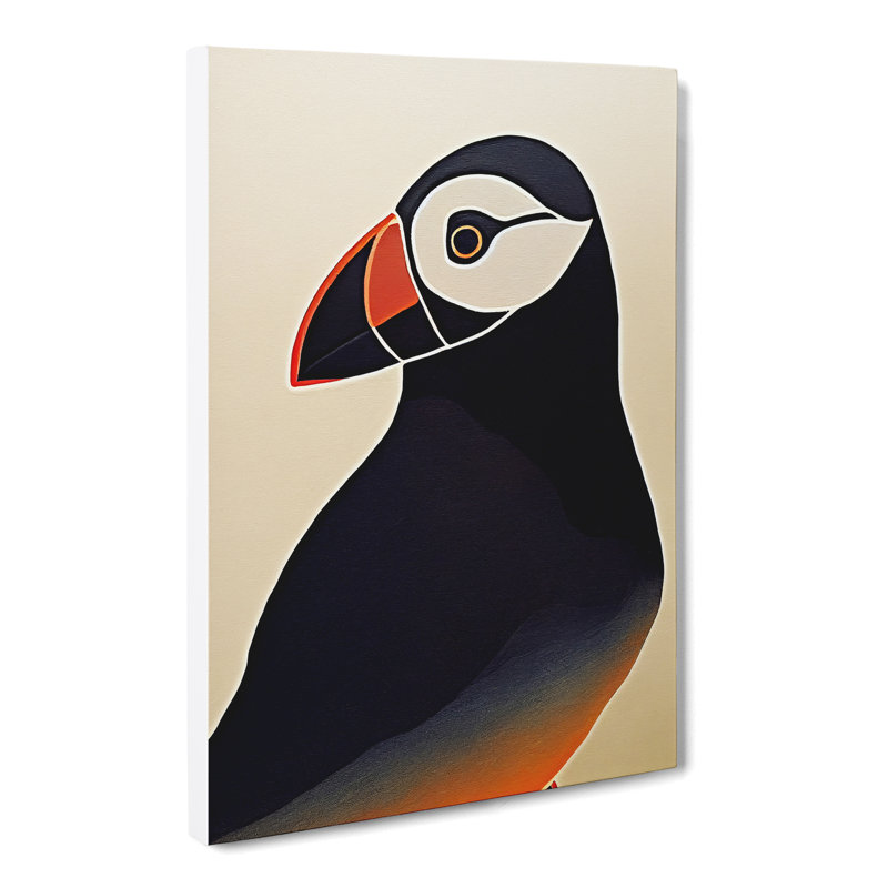 Beauvallon Puffin Art Vol.3 - Wrapped Canvas, 60cm H x 40cm W