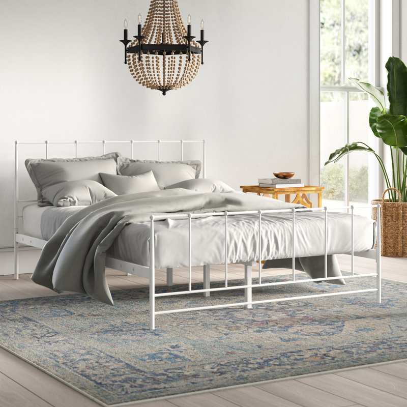 Estate Cottage Platform Bed, White, King
