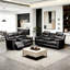 Fauteuils inclinables confortables avec console, matériau en polyuréthane durable, style moderne pour la maison