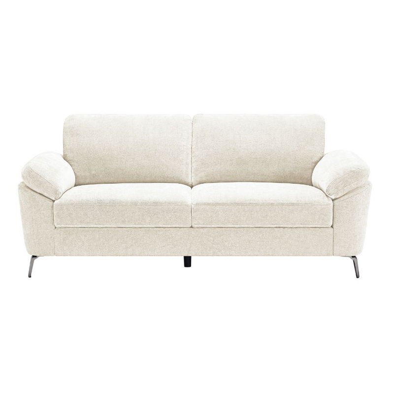 Debborah 3 Seater Chenille Sofa, Cream