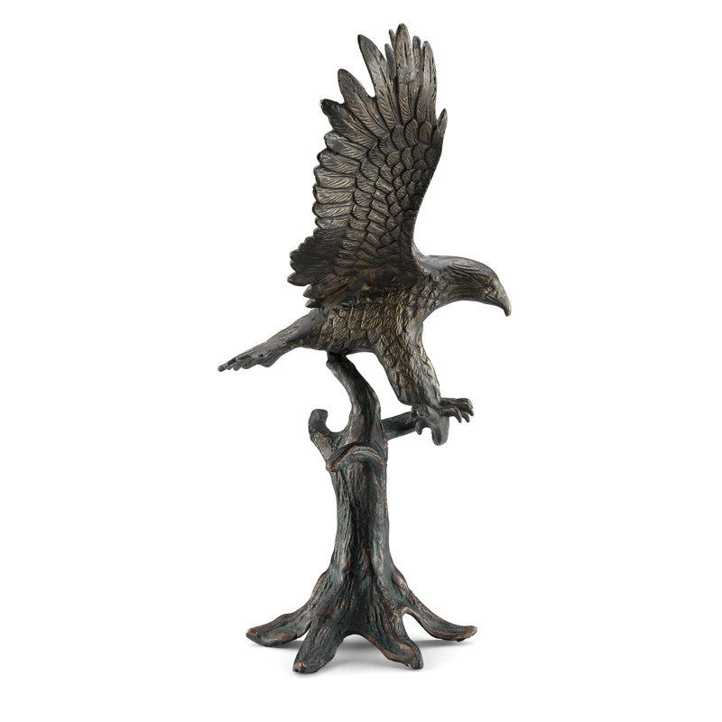 Perching Eagle Garden Sculpture