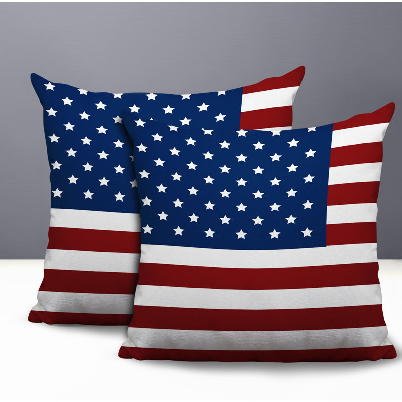 Oreiller réversible intérieur / extérieur Patriot, 16x16, Navy Blue