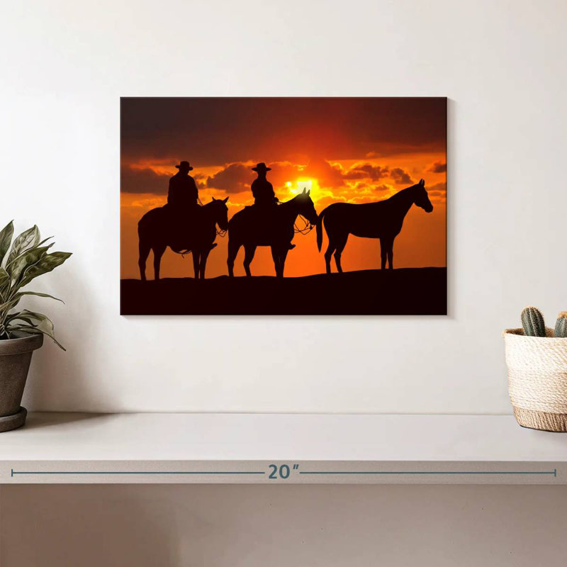 Lelar Country Cowboys, 24" H x 36" W