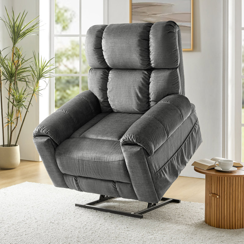 Fauteuil inclinable massant chauffant Massouma, Gris